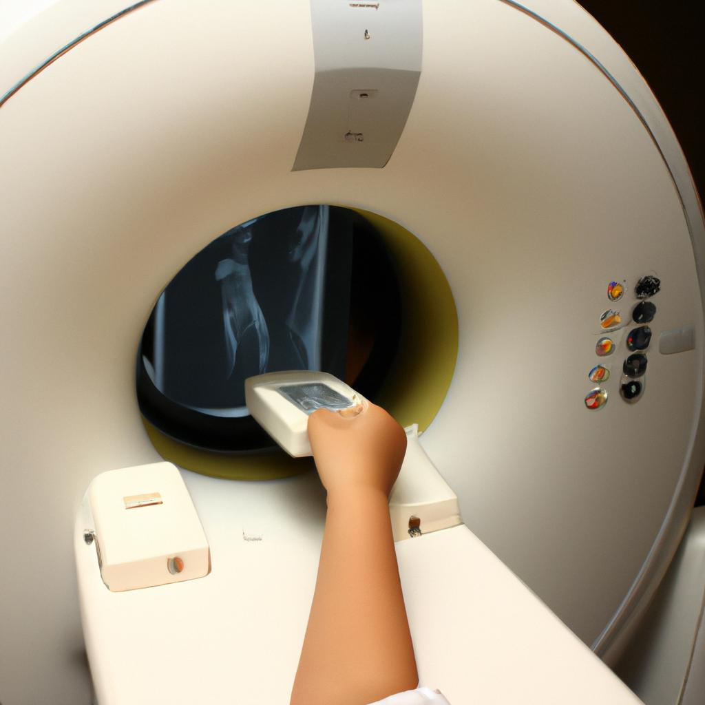 Person using medical imaging technology