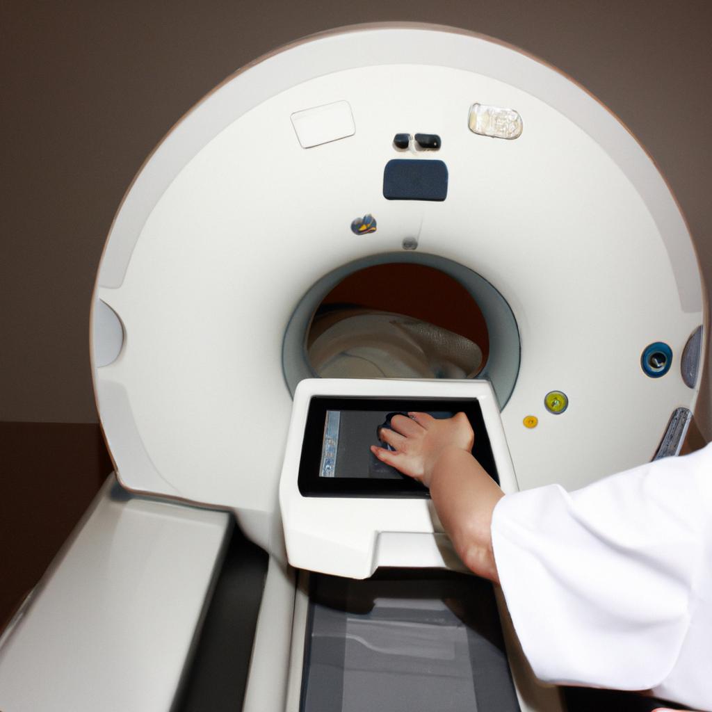 Person using medical imaging technology